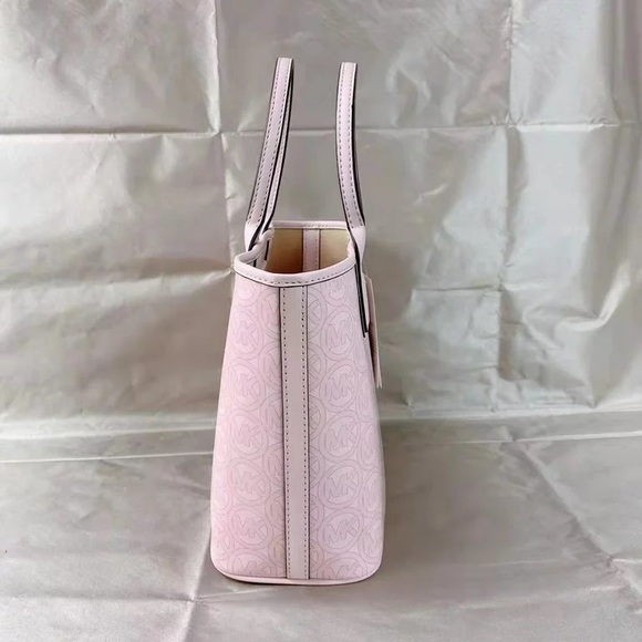 Michael Michael Kors | Jodie Small Logo Jacquard Tote Bag Powder Blush - Picture 2 of 6